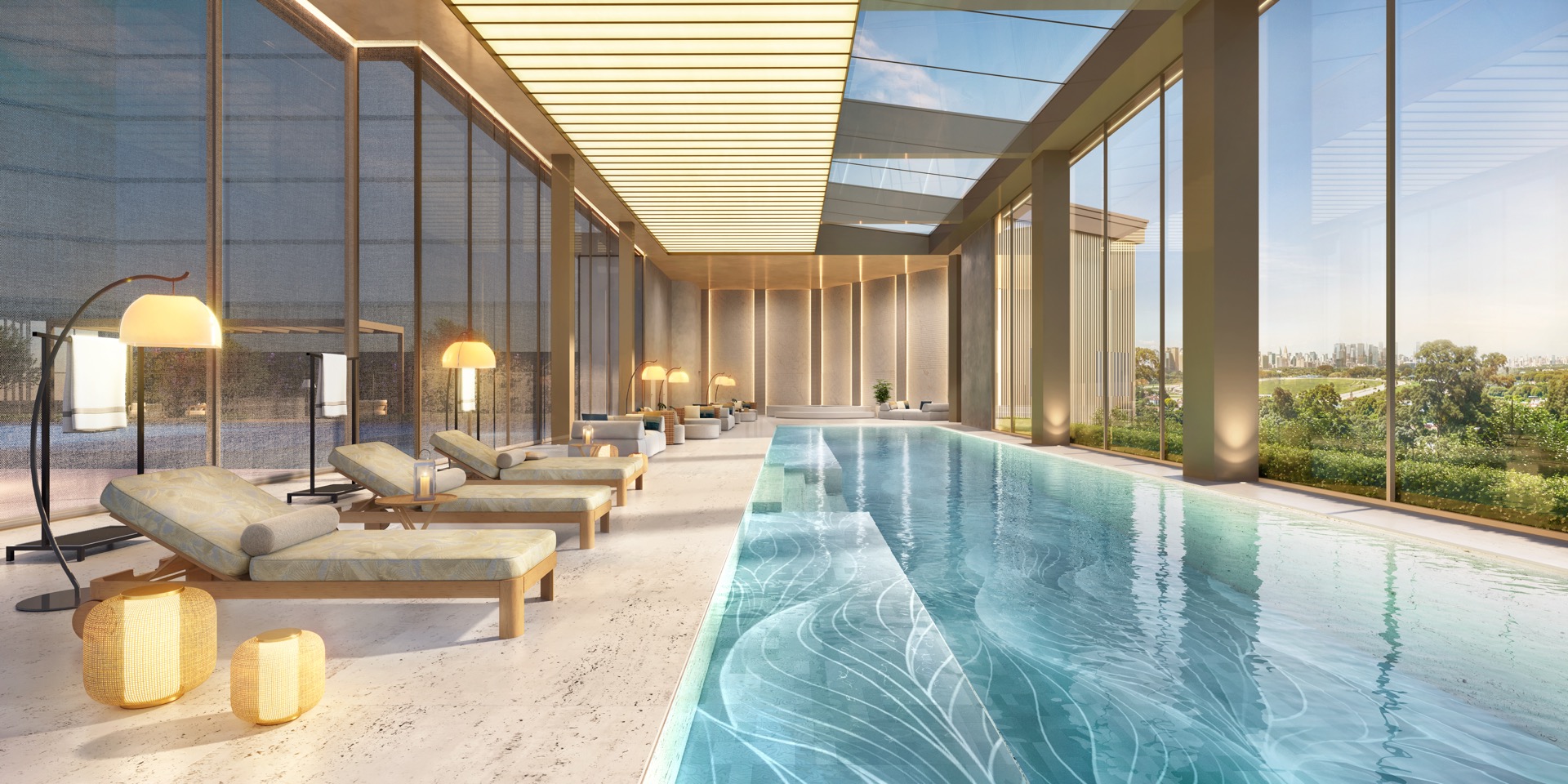 PERSPECTIVA ILUSTRADA | PISCINA COBERTA