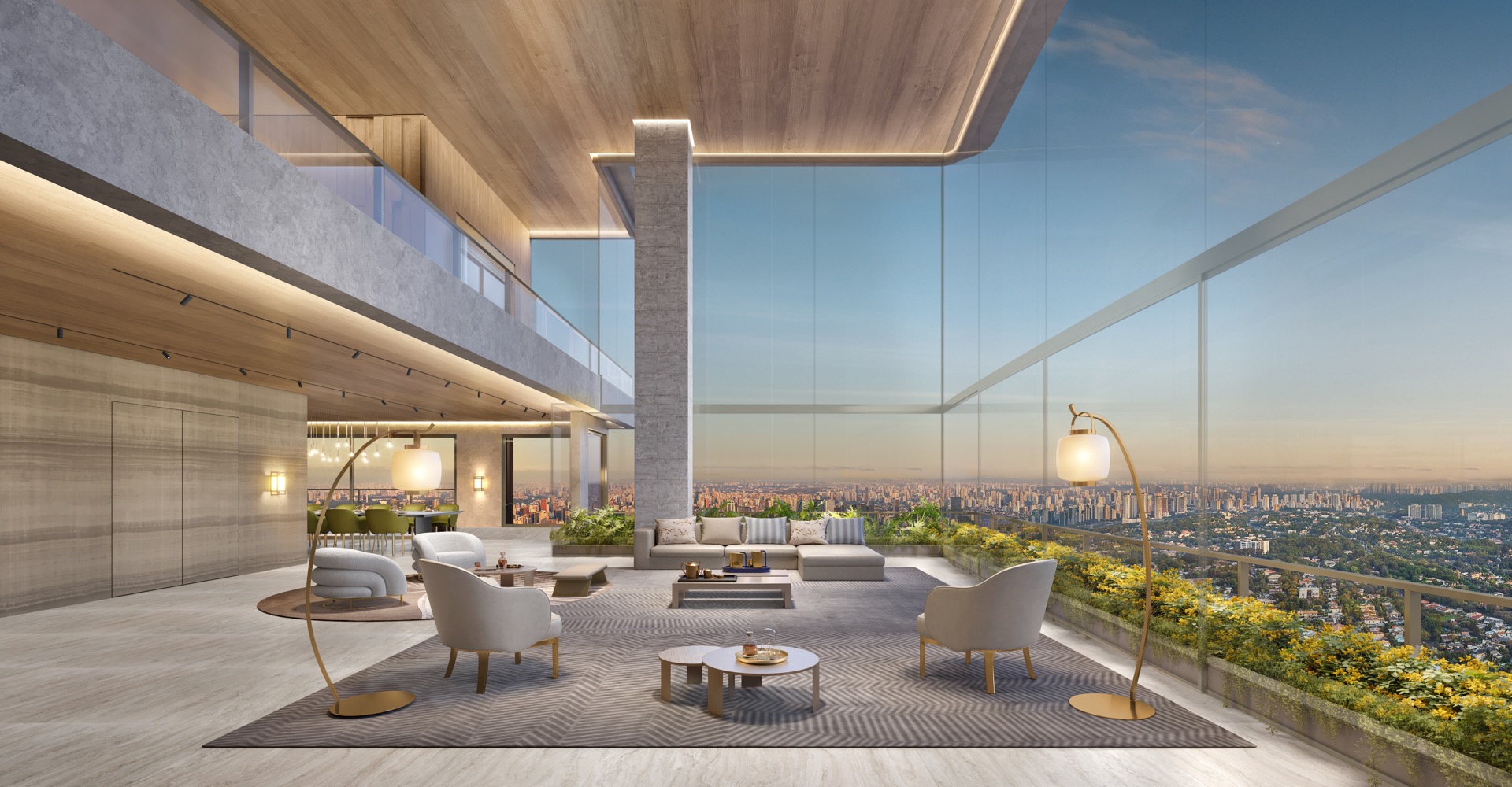 PERSPECTIVA ILUSTRADA | PENTHOUSE FINAL 1 54º PAVIMENTO 710M²