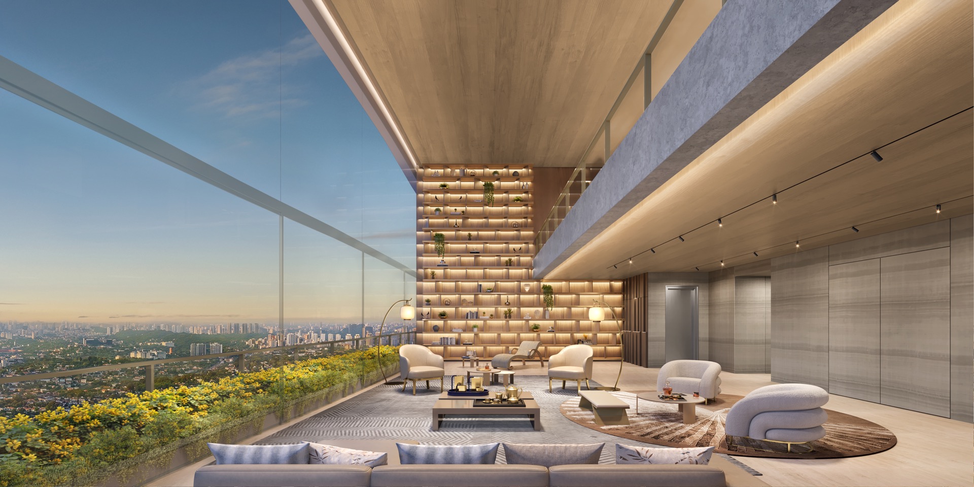 PERSPECTIVA ILUSTRADA | PENTHOUSE FINAL 1 54º PAVIMENTO 710M²